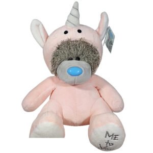 Me to You Plush Toy Bear in Onesie Unicorn Pink 28 cm