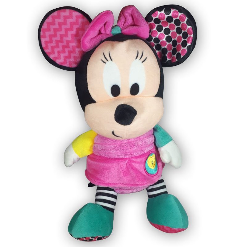 Pluche Disney Baby Minnie Mouse Pink/Green 30 cm