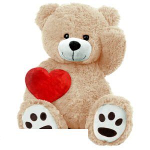 Teddy Bear Barry + Red Heart Plush Toy XXL 100 cm