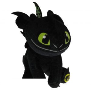 Night Fury Sitting – Hoe Tem Je Een Draak Plush Toy 30 cm
