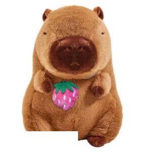 Capybara Whiteh Smalle Aardbei Plush Toy 23 cm – Capibara