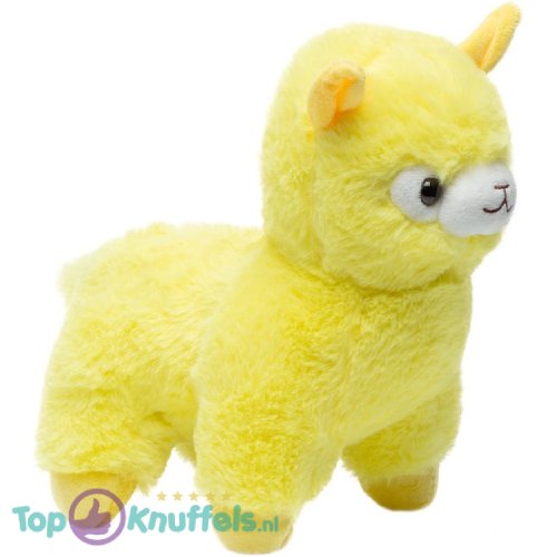 Alpaca Plush Toy Yellow 25 cm