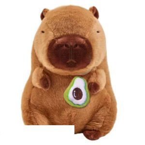 Capybara Whiteh Smalle Avocado Plush Toy 23 cm – Capibara