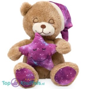 Teddy Bear Brown Whiteh SlMonkeymuts (Purple) Plush Toy 22 cm
