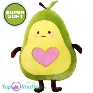 Avocado Whiteh Heartje Squishy Kawaii Plush Toy 35 cm