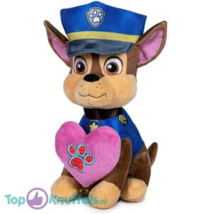 Chase Whiteh Heart Paw Patrol Plush Toy 20 cm