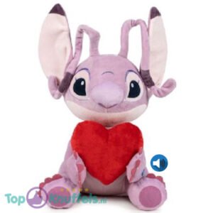 Angel Whiteh Heart en Geluid – Disney Lilo & Stitch Plush Toy 35 cm